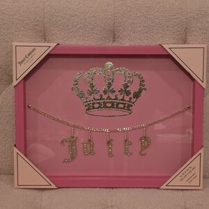 Juicy Couture Pink and Gold Wall Art